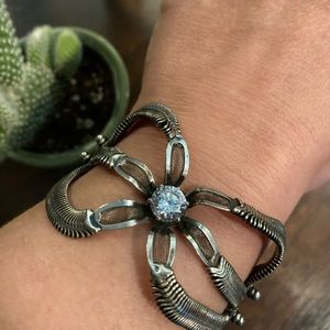 🤩Amazing Sergio Gutierrez Crystal Silver Bracelet